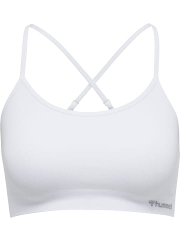 Hummel Hummel Bh Hmljuno Yoga Damen Atmungsaktiv Schnelltrocknend Nahtlosen in WHITE