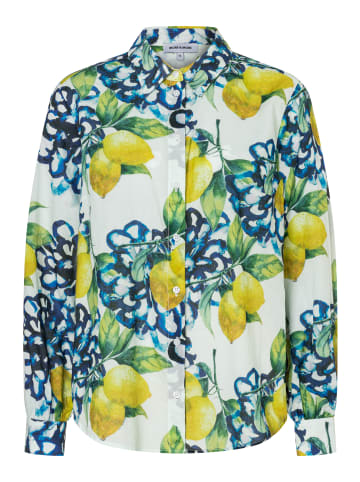 More & More sommerliche, legere Hemdbluse in lemon print