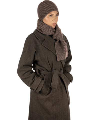 normani Winterset mit Mütze und Schal Nampa in Braun meliert