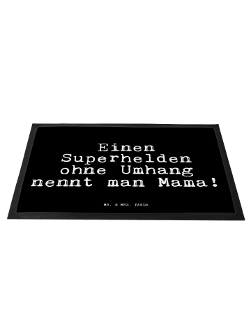 Mr. & Mrs. Panda Doormat Einen Superhelden ohne Umhang... mit Sp... in Schwarz
