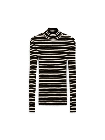 armedangels Strickpullover Alaania Chiftron in schwarz weiß - 0001