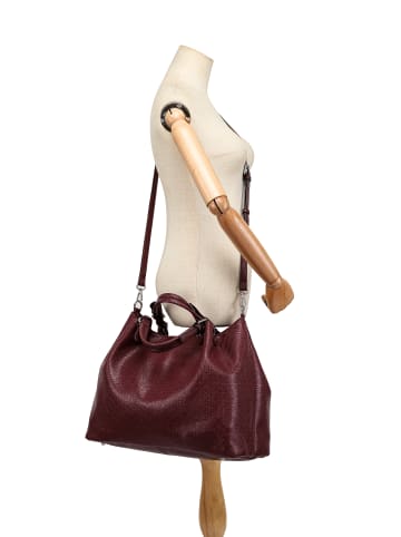 collezione alessandro Shopper " Flecht " in bordeaux