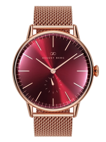 August Berg Serenity Burgundy N°1 in rosegold burgundy