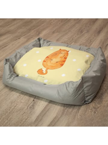 Mr. & Mrs. Panda Katzenplatz Katze Frühaufsteher ohne Spruch in Gelb Pastell