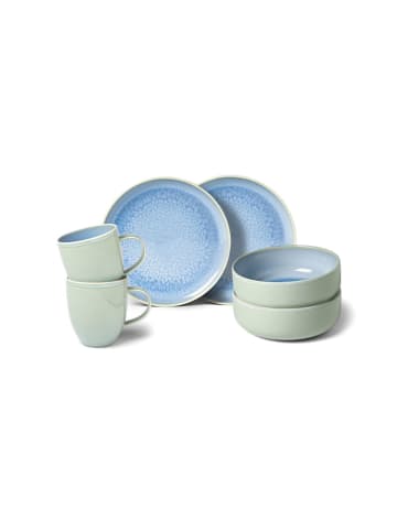 like. by Villeroy & Boch 6er Set Frühstücks-Set Crafted Blueberry in türkis