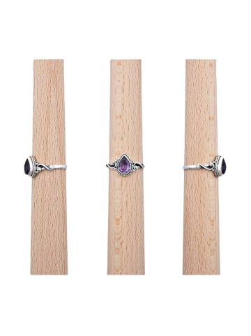 mantraroma 925er Silber - Ringe mit Amethyst facettiert