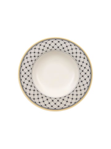 Villeroy & Boch Suppenteller Audun Promenade ø 24,2 cm weiß-grau-gelb in weiß-grau-gelb