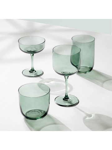 like. by Villeroy & Boch 2er Set Longdrinkbecher Like Glass in – 385 ml in Sage