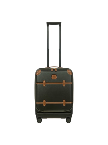 BRIC`s Bellagio 4 Rollen Kabinentrolley 55 cm mit Dehnfalte in olivgruen