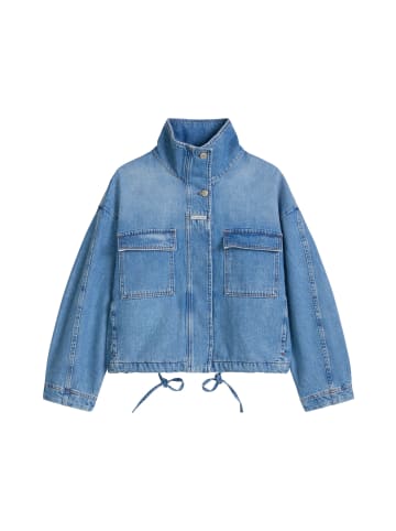 Marc O'Polo DENIM Funnel-Neck-Jeansblouson oversize in Medium Blue