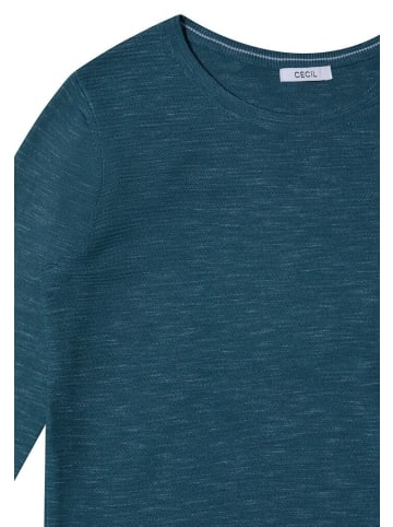 Cecil Pullover in teal blue heather melange