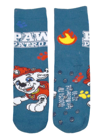 Paw Patrol 2er Pack Paw Patrol ABS Socken Chase & Co Stoppersocken Söckchen in blau/grau