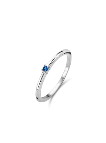 Ti Sento Milano Ring "mit blauem Crystal" in Silber