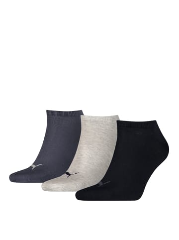 Puma Socken 3er Pack in Dunkelblau/Grau