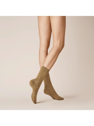 Kunert Socken Liz druckfreier Bund in cedar