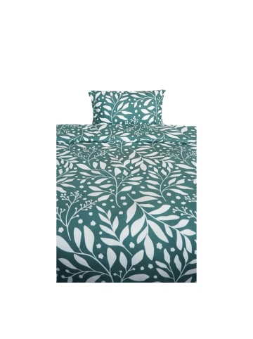 COFI 1453 Bettwäsche 100% Baumwolle Jersey – Ganzjahresbettwäsche in Leaf Green