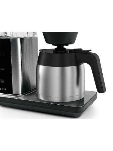 BEEM Kaffeemaschine Direct-Brew Thermo 1500W schwarz/Edelstahl + GB-Adapter Schwarz
