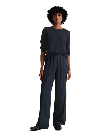Marc O'Polo Fließende Wide Leg Pants in Dark Navy
