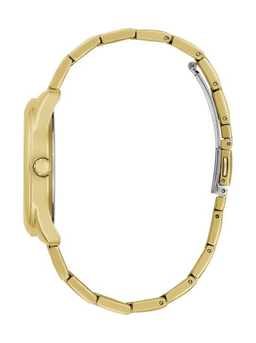 Guess Damen-Armbanduhr Cubed Goldfarben