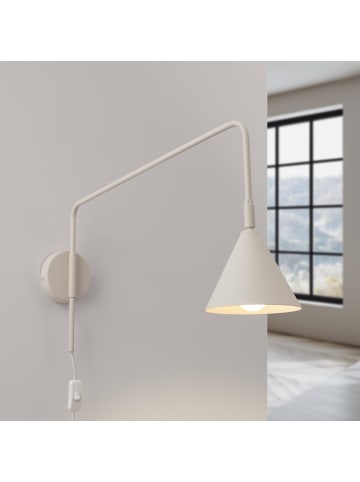 Nice Lamps Wandlampe ZYLO 1 beige H 30 cm