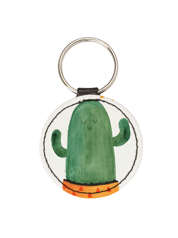 Mr. & Mrs. Panda Anhänger Kaktus Sonne ohne Spruch in Weiß