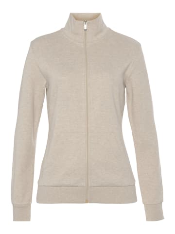 Bench Sweatjacke in beige meliert