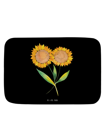 Mr. & Mrs. Panda Badvorleger Blume Sonnenblume ohne Spruch in Schwarz