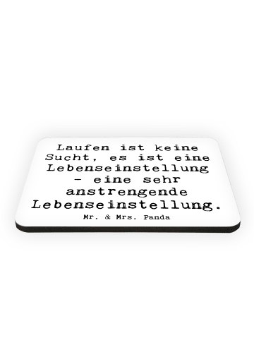 Mr. & Mrs. Panda Magnet Spruch Laufen Lebensstil mit Spruch in Weiß