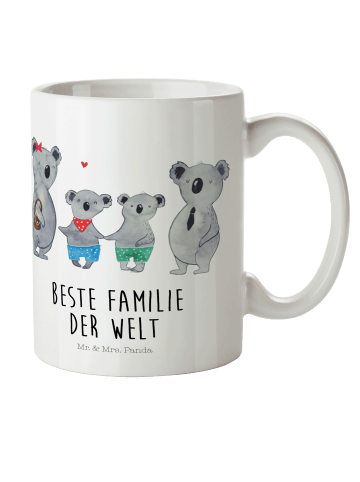 Mr. & Mrs. Panda Kindertasse Koala Familie zwei mit Spruch in Weiß