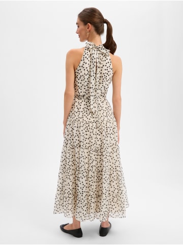 Marie Lund Maxikleid in ecru schwarz - 0001