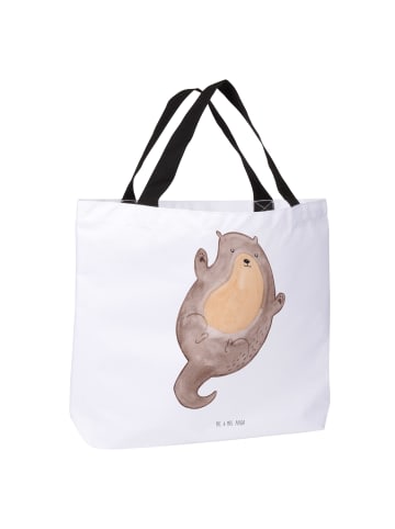 Mr. & Mrs. Panda Stoffbeutel Otter Umarmen ohne Spruch in Weiß