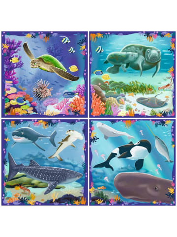 Ravensburger Ravensburger Puzzle 64 + 72 + 81 + 90 Teile Meerestiere in bunt