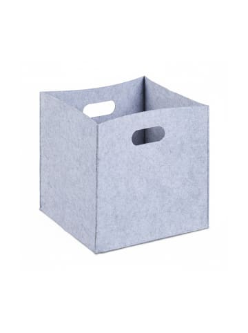 relaxdays Filzkorb in Grau - (B)30 x (H)30 x (T)30 cm