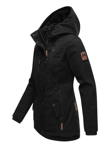 Marikoo Winterjacke Bikoo in Black with black fur