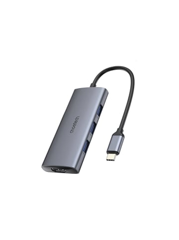 Wisam® 7w1 Adapter USB-HUB Choetech USB-C (silber)