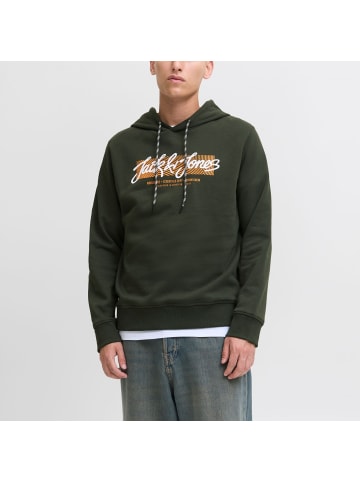 Jack and Jones JJURBAN Sweat Hood in Dunkelgrün