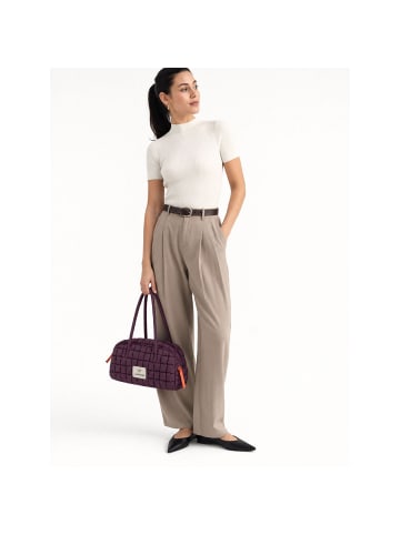 Les Visionnaires Unio Zicke Schultertasche 35 cm dark wine