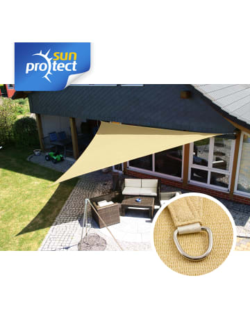 Gartenia sunprotect Professional Sonnensegel, 5,5 x 5,5 x 5,5 m, Dreieck, beige