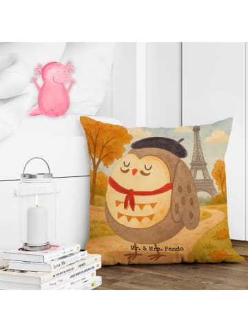 Mr. & Mrs. Panda Kopfkissen Eule Frankreich Design ohne Spruch in Weiß