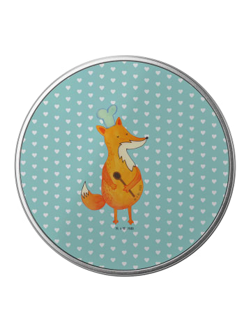Mr. & Mrs. Panda Blechdose Fuchs Koch ohne Spruch in Türkis Pastell