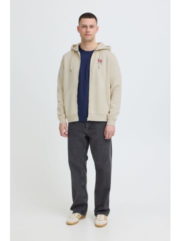 BLEND Kapuzensweatjacke BHJapa in Beige