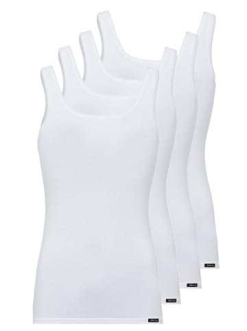 Skiny 4er Pack Tank Top in white