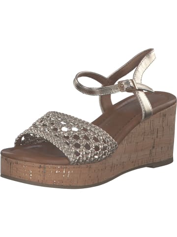 Marco Tozzi Plateau-Sandaletten in Gold