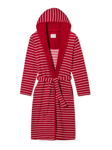 Schiesser Bademantel Feather Terry in rot