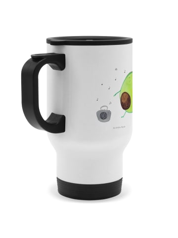 Mr. & Mrs. Panda Edelstahl-Thermobecher Avocado Tanzen ohne Spruch in Weiß