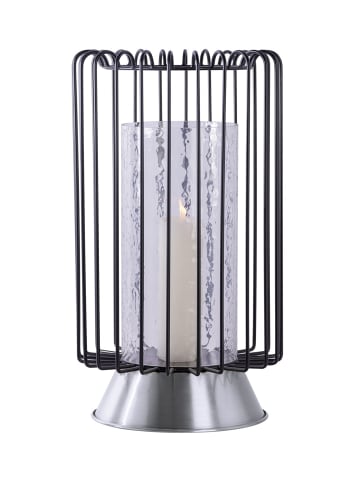 Kayoom Kerzenständer Malibu 125 in schwarz - silber