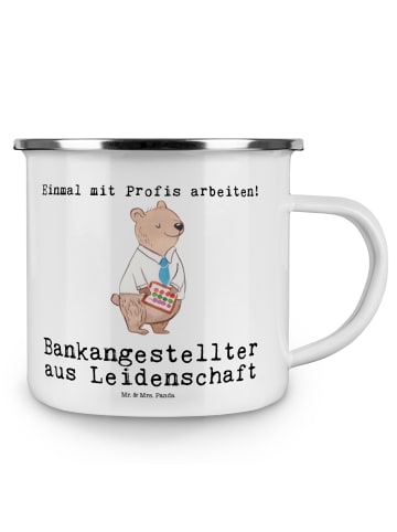 Mr. & Mrs. Panda Kaffeebecher Bankangestellter Leidenschaft mit ... in Weiß
