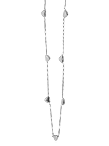 Adeliás Damen Halskette mit Anhänger – Herz aus Edelstahl in silber