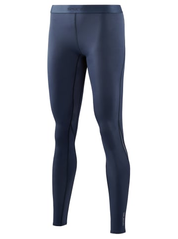 skins Kompressionshose DNAmic Long Tights in Navy Blue