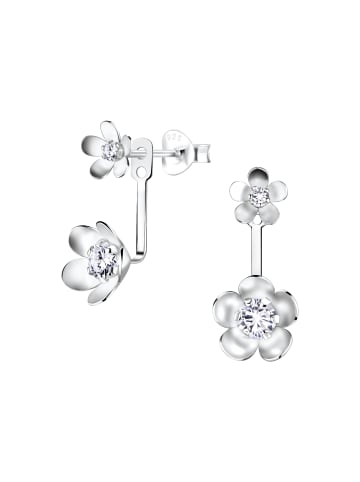 Alexander York OHRSTECKER I EARJACKET FLOWER in 925 Sterling Silber, 2-tlg.